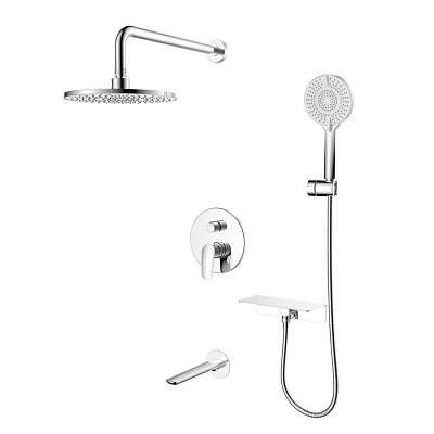 Душевая система скрытого монтажа с тропическим душем Milardo Rora RORSB03M68