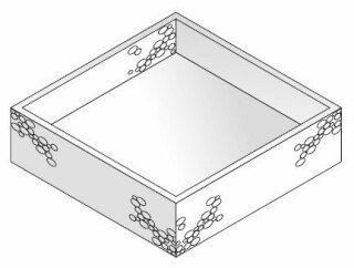 Laufen стиропоровая основа для поддона  100*100см