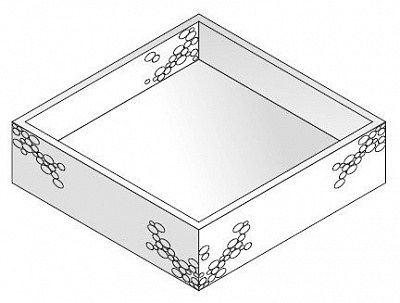 Laufen стиропоровая основа для поддона  100*100см
