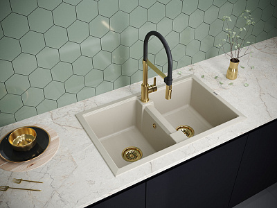 Мойки для кухни IT-GRANIT Paulmark Tandem 80/2 PM238150-BE