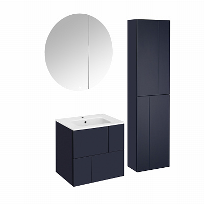 Тумба с раковиной Roca Luna 60 2 ящика ZRU9307766, синий
