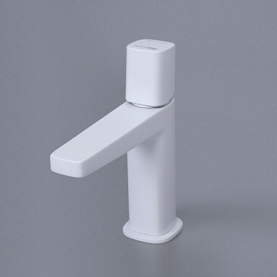 Смеситель для умывальника Saale 9503 покрытие белый Soft-touch WasserKRAFT