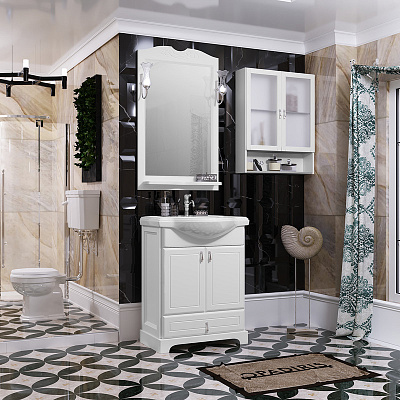 Тумба Клио 65, цвет 9003 (раковина Классик 65)