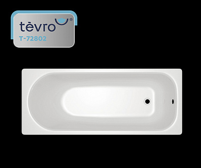 Ванна стальная TEVRO форма Аула 2,7 мм 170х70х40 (белый лотос) + опорная подставка ОР-81200 ВИЗ