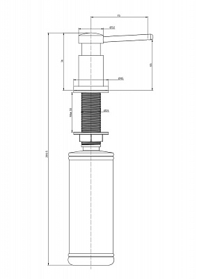 Дозатор для кухни Paulmark Brevit D005-401