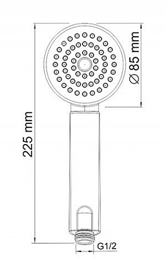 Лейка 1-функциональная WasserKRAFT A034