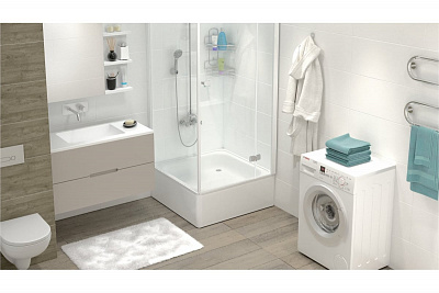 Душевой поддон стальной 80х80х15 квадратный Antika APS-80101