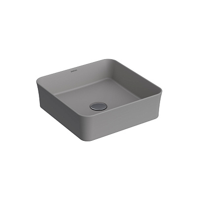 Раковина Berges Ego SL накладная 38x38 см матовый серый 181060