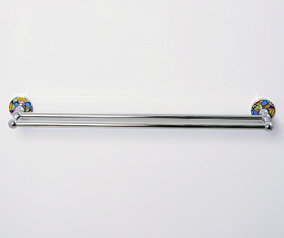 Держатель полотенец штанга двойная WasserKraft Diemel K-2240
