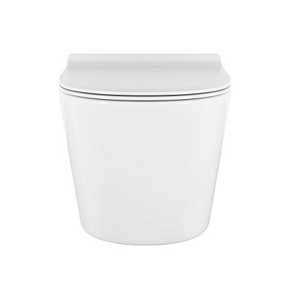 Подвесной безободковый унитаз Vitra Vortex M50  тонкая крышка-сиденье с микролифтом 8302B003-6404