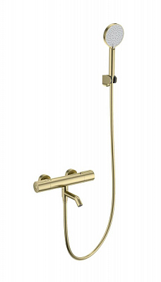 Смеситель для ванны с душем и термостатом Wonzon & Woghand INN 2, Брашированное золото WW-A2006-A1-BG