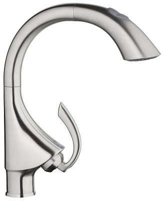 Смеситель для кухни GROHE K-4 33782SD0 выдвижной излив