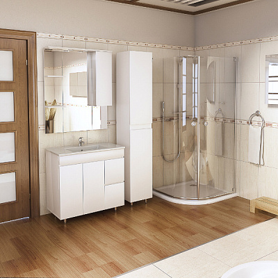 Пенал напольный универсальный MIRSANT Next 34 УТ000058111