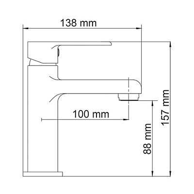 Смеситель для умывальника WasserKRAFT AMMER 3704