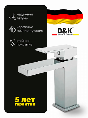 Смеситель для раковины D&K Bayern.Liszt DA1512101 хром