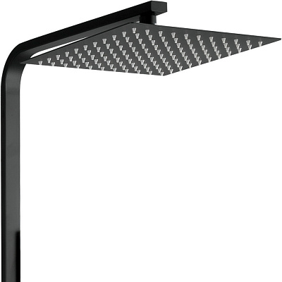 Душевая система Frap F24802-6 черная, нержавеющая сталь