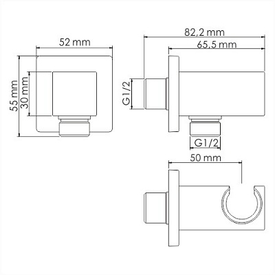 Подключение шланга WasserKraft A125