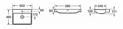 Раковина мебельная Roca Ona 60х46 ZRU9307561