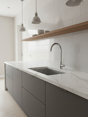 Смеситель для кухни из нержавеющей стали SUS304 CALORIE CAL50124-6