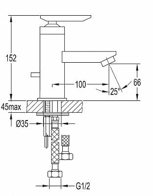 Смеситель для раковины CEZARES SIESTA-F-LS-01 SIESTA-F-LS-01-W0