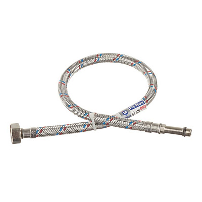 Подводка тонкий штуцер М-(10*1*35) Х 1/2 " 60 см MATEU длинный, 721060086