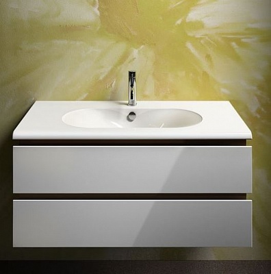 Тумба с раковиной INOVA SFERA 100, цвет Rovere tabacco