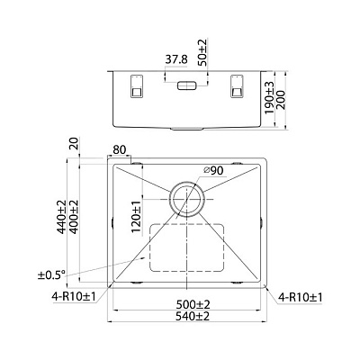 Мойка из нержавеющей стали Iddis Edifice EDI54G0i77