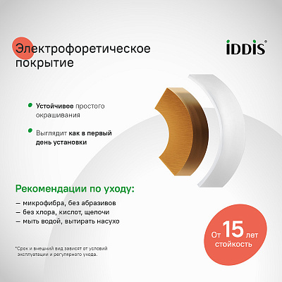 Душевая система с термостатом Iddis Одда (Odda) ODDWTTHi06 белый матовый, 5 режимов
