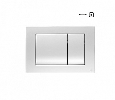 Клавиша смыва механическая двухрежимная METAL DUAL, OLI 656006