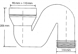 Труба туалетная MRWC44