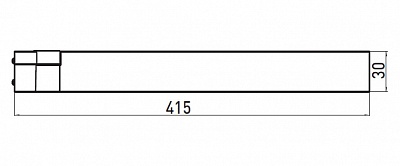 Полотенцедержатель двойной Emco Vara 425000140 (без крепежа)