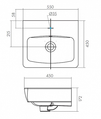Раковина Santek Нео 55 1WH302185