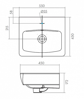 Раковина Santek Нео 55 1WH302185