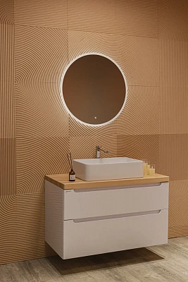 Зеркало d77 сенсорный выключатель теплый холодный свет Silver Mirrors Перла - ТХ LED-00002696