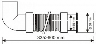 Гофра-труба 1 1/2 McALPINE MRMF2E 0,6м