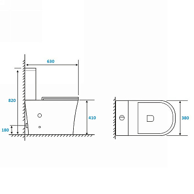 Унитаз компакт Cerutti Spa Adige MB CT9244