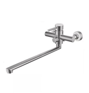 Смеситель для ванны с длинным изливом (нерж сталь) CALORIE CAL50233-2