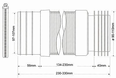 Фановая труба McALPINE MRWC-F23RJ