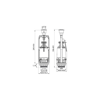 Выпускной одноуровневый клапан Iddis F012400-0008