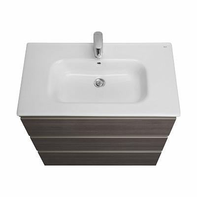 Тумба с раковиной Roca The Gap 80 3 ящика A857406402, городской дуб