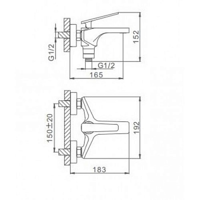 Смеситель для ванны Frap F3258