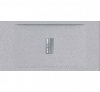 Душевой поддон из искусственного камня 120х80 Bas Flow серый, ЛП00062, прямоугольный
