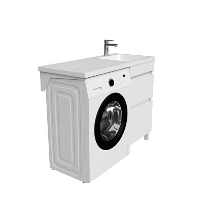Тумба с раковиной для стиральной машины IDDIS Optima Home 110 см OPH11RBi95K