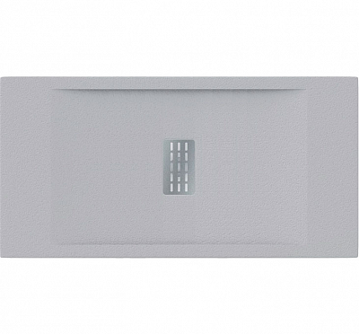 Душевой поддон из искусственного камня 120х80 Bas Flow серый, ЛП00062, прямоугольный