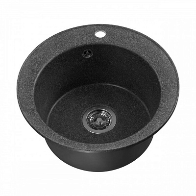 Мойка кухонная Шелли круглая графит AQUATON 1A734732SS210