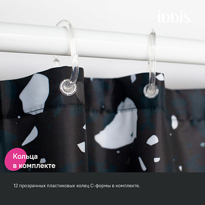 Штора для ванной 200x180 Iddis Base BT02P18i11