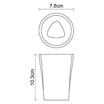 Стакан для зубных щеток WasserKRAFT Ohre K-37728