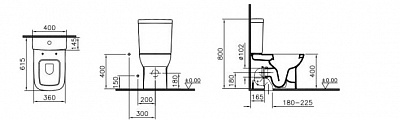 Унитаз пристенный Vitra S20 9800В003-7203