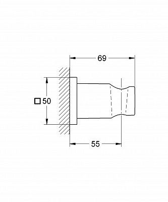 Держатель для лейки GROHE RAINSHOWER 27075000