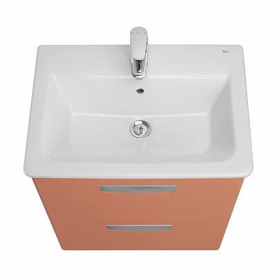 Тумба с раковиной Roca The Gap Original 60 2 ящика, ZRU9307837, терракота